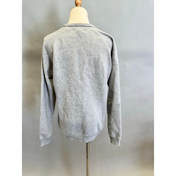 Adidas Originals Trefoil Crew Sweatshirt in Gray Size Small - Picture 3 of 12